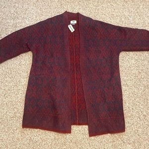 Geometric Open Cardigan
